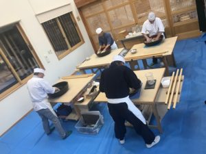 地元の蕎麦研究会に所属する有段者のみなさん